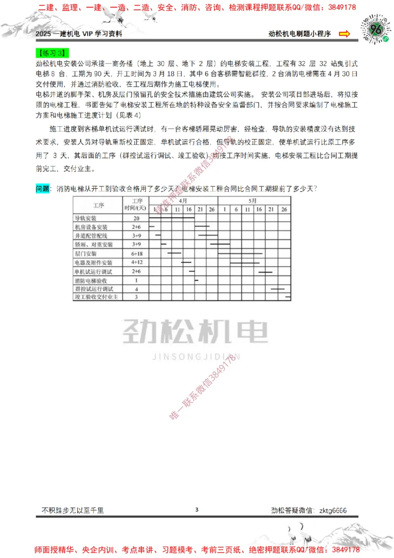 横道图练习空白_2026年一级建造师_2026年一建机电_2025年一建机电SVIP_02-基础精讲✿高端面授✿深度强化_30-机电《全系VIP班》劲松SMR_作业_空白