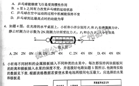 2025荔湾区中考一模物理试题_广州九上月考+期中+期末+一模二模+中考真题_广州2025年中考一模_2025年11区中考一模_荔湾区