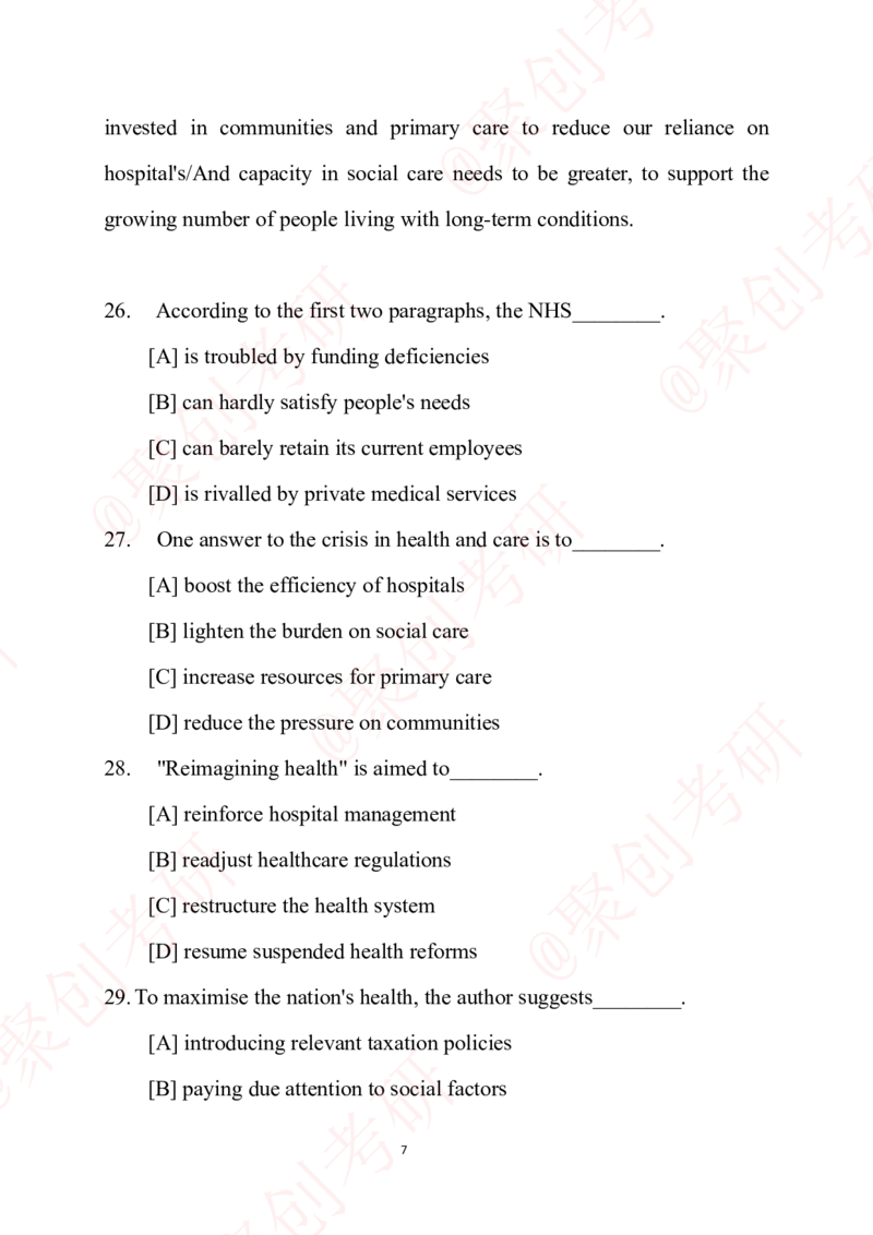 2025考研英语二真题及答案聚创版_考研英语真题_考研英语（二）历年真题_2025考研英语二真题及答案