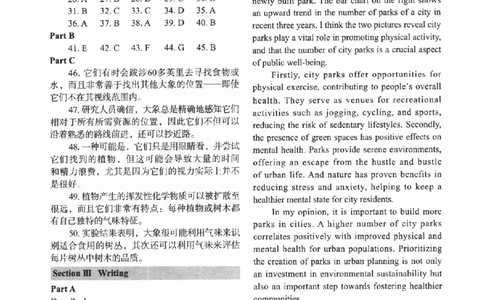 2024考研英语一真题答案_考研英语真题_考研英语（一）历年真题_❤️2.2010-2024年考研英语一真题及解析_02、解析部分_速查版