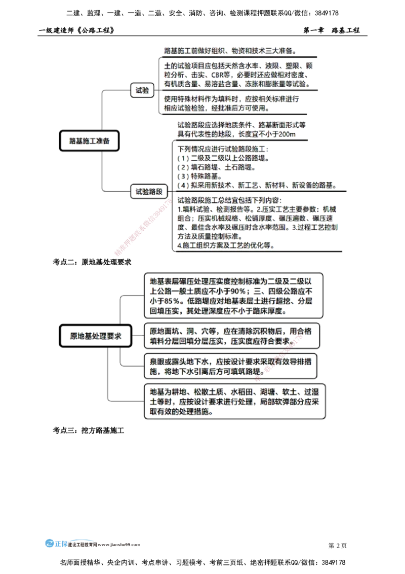 第一章　路基工程_2026年一级建造师_2026年一建公路_2025年一建公路SVIP_04-冲刺串讲✿考点强化✿小灶集训_30-公路《冲刺串讲班》宋卫东JG_讲义