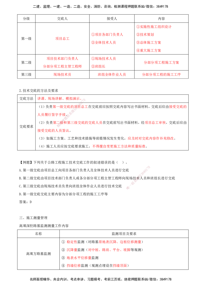 打印版（8.30-8.31）-一建公路-李昌春-考前集训_2026年一级建造师_2026年一建公路_2025年一建公路SVIP_04-冲刺串讲✿考点强化✿小灶集训_50-公路《考前集训班》李昌春CSW_讲义