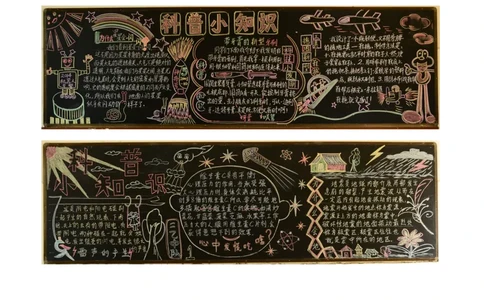 六年级优质科普黑板报设计_一年级语文上册（统编版）_全套教学资源_课件教案2_语文1年级上册辅教资料_资源包_备课辅助_手抄报+黑板报+海报展板_黑板报_小学黑板报