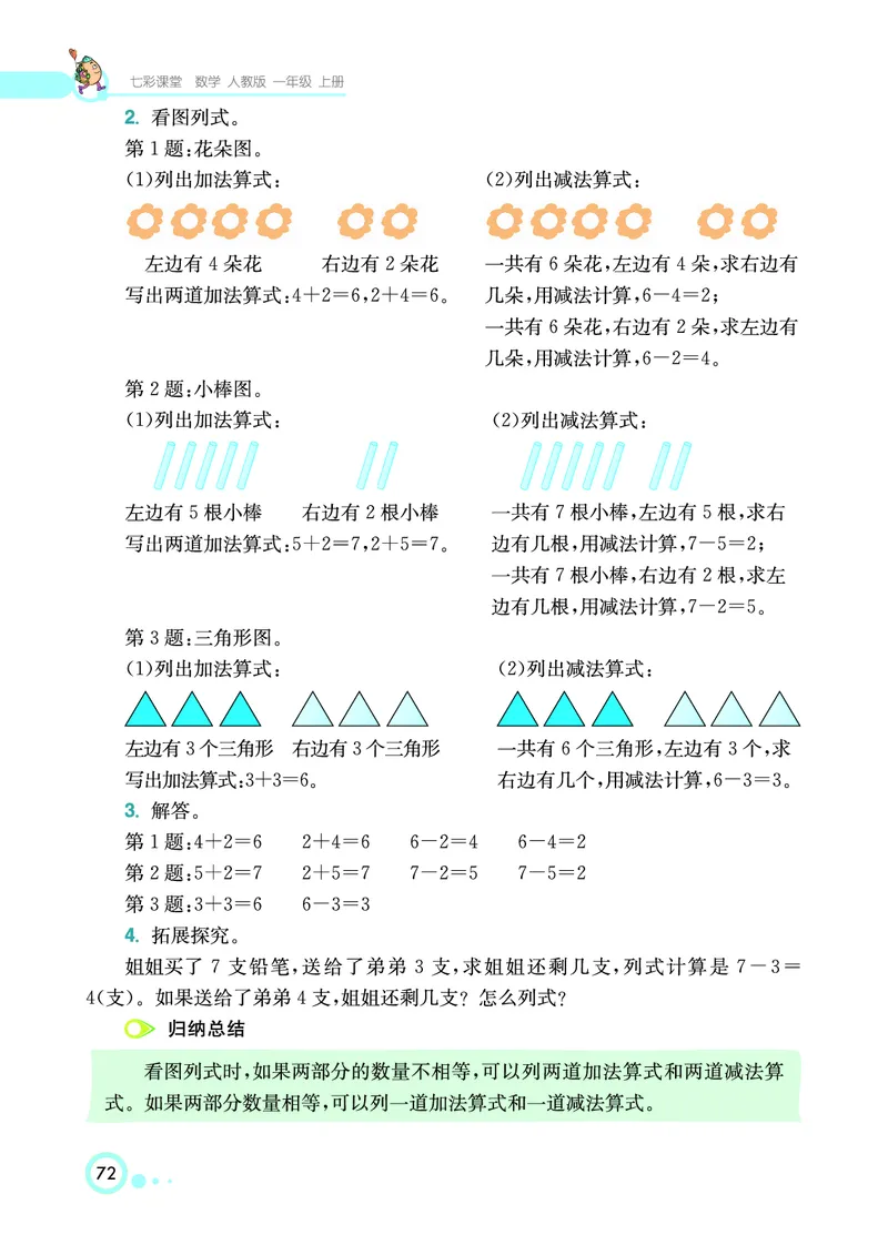 《七彩课堂》数学1年级上册（RJ）_一年级上下册资料_小学一年级学习资料-25年更新版_1-03、小学一年级数学上册_人教版_10、电子书籍