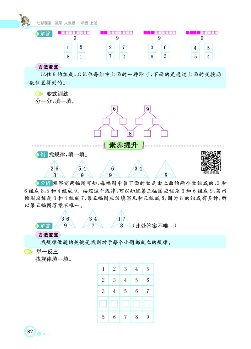 《七彩课堂》数学1年级上册（RJ）_一年级上下册资料_小学一年级学习资料-25年更新版_1-03、小学一年级数学上册_人教版_10、电子书籍