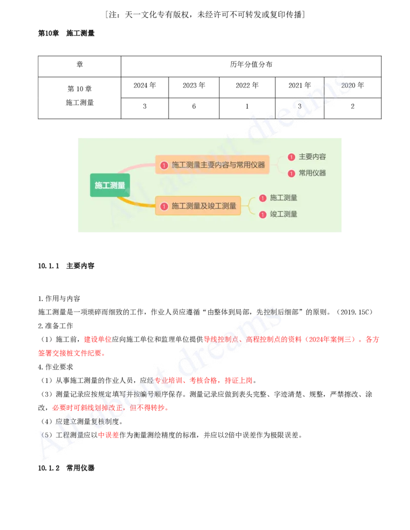 2025-92-第10章-施工测量_2026年一级建造师_2026年一建市政_2025年一建市政SVIP_02-基础精讲✿高端面授✿深度强化_10-市政《天一精讲班》潘旭、董雨佳KL_潘旭_讲义