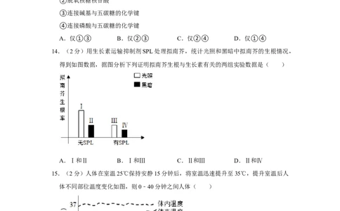 2022年高考生物试卷（上海）（空白卷）_生物历年高考真题_新&middot;Word版2008-2025&middot;高考生物真题_生物（按年份分类）2008-2025_2022&middot;高考生物真题