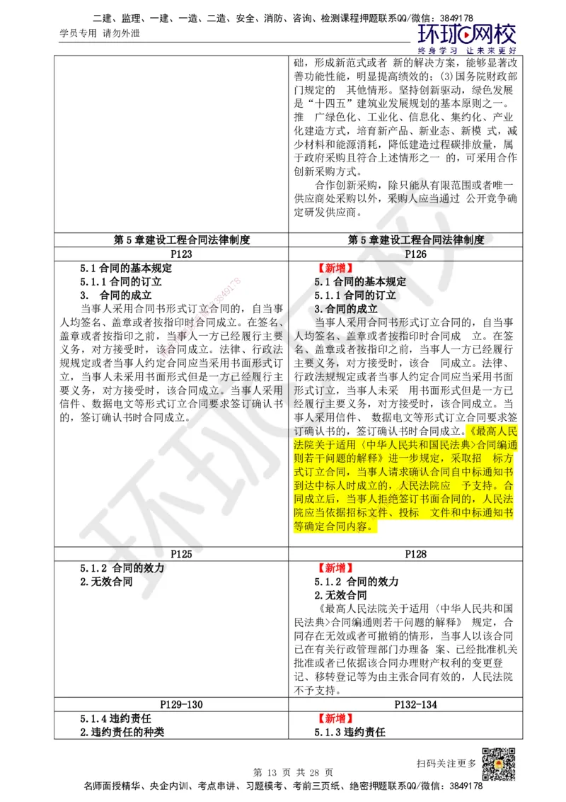 HQ-法规-25年一建新旧教材对比_2026年一建法规_2025年一建法规SVIP_01-精华文档✿电子教材✿历年真题_11-法规《新旧教材对比》HQ