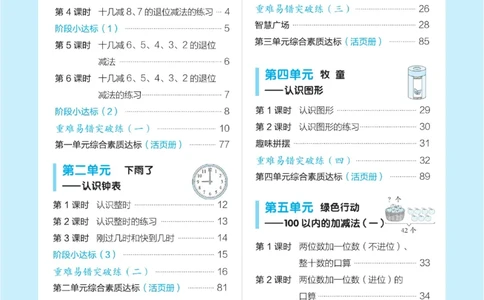 《典中点》23春数学1年级下册（63QD）_一年级上下册资料_小学一年级学习资料-25年更新版_1-04、小学一年级数学下册_1-4-2、练习题、作业、试题、试卷_青岛版63_电子册类