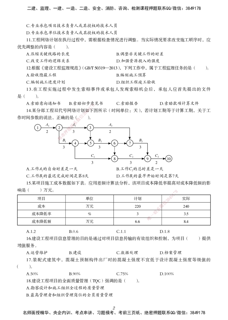 一建-管理五年真题_2026年一级建造师_2026年一建管理_2025年一建管理SVIP_01-精华文档✿电子教材✿历年真题_02-历年真题PDF