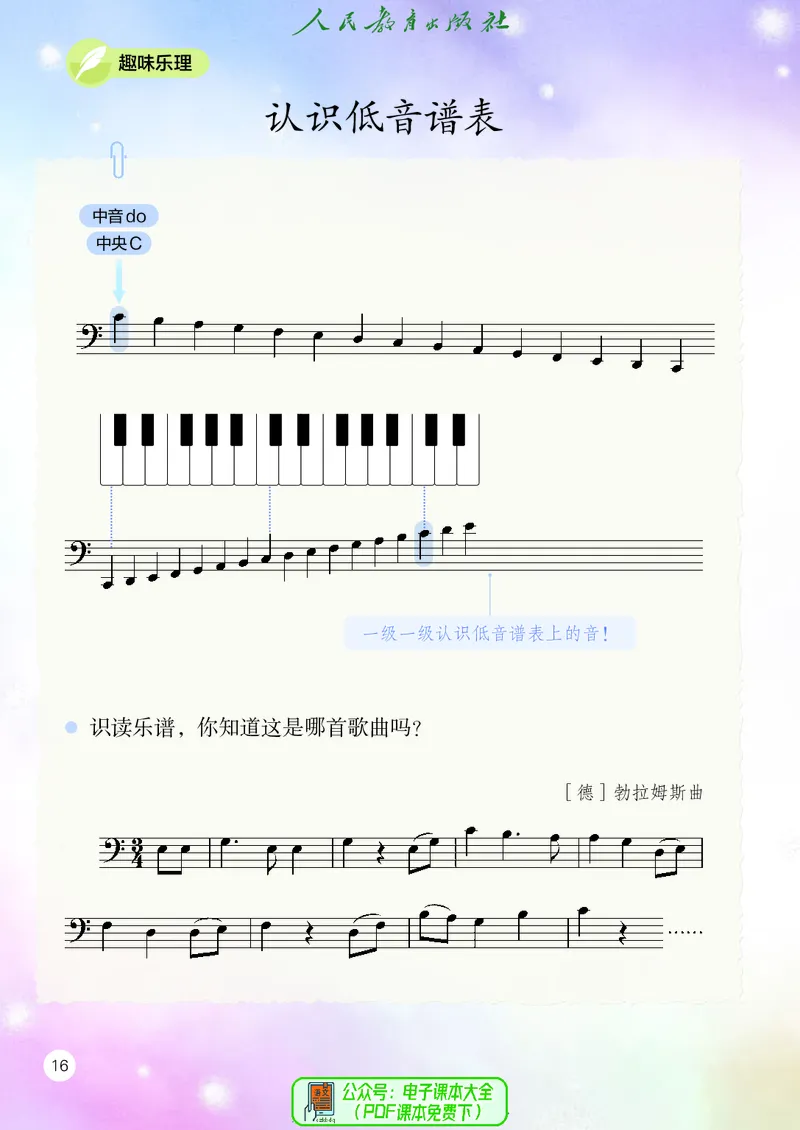 音乐一下人教版（2025春）五线谱_小学全网线上同款资料_2025春新增教材合集_小学音乐（2025春新教材）