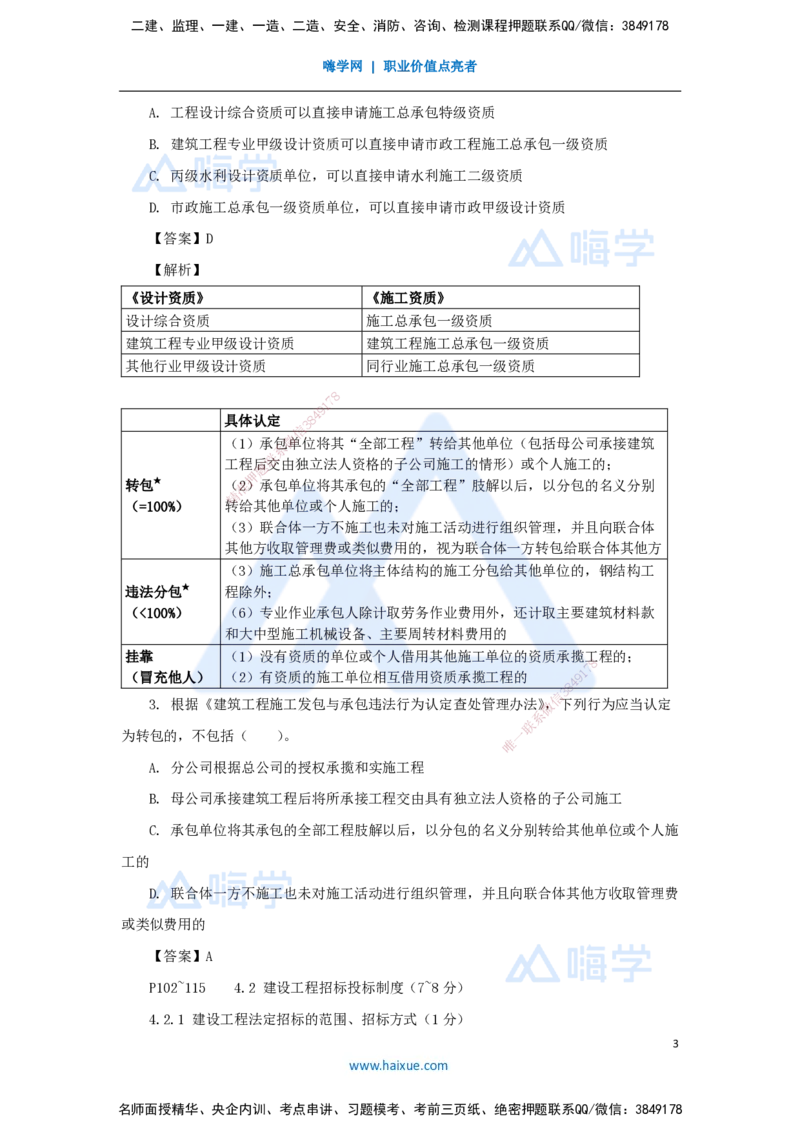 第3、4章（4）工程许可、发承包法律制度_2026年一建法规_2025年一建法规SVIP_04-冲刺串讲✿考点强化✿小灶集训_34-法规《名师冲刺特训》陈印HX_讲义