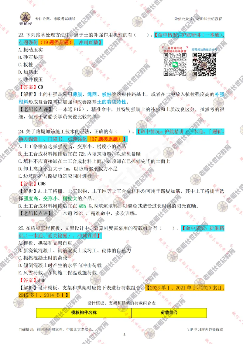 2024老船长一建市政真题答案完整版（含命中情况）_2026年一级建造师_2026年一建市政_2025年一建市政SVIP_01-精华文档✿电子教材✿历年真题_02-历年真题PDF