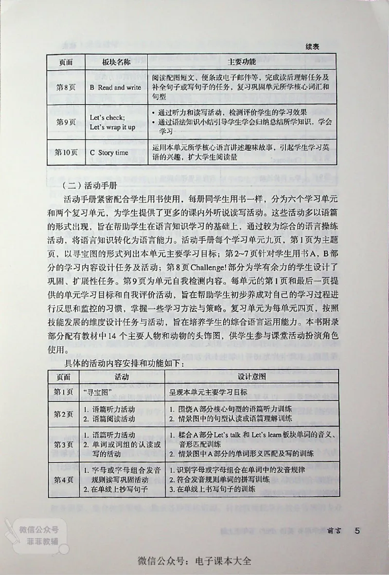 英语PEP5A教师教学用书_《教师教学用书（教参）》英语3-6年级上册（人教PEP）
