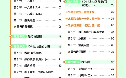 ❤23版数学（人教）一下-作业帮(3)_一年级上下册资料_小学一年级学习资料-25年更新版_1-04、小学一年级数学下册_1-4-2、练习题、作业、试题、试卷_通用_通用重点必背+专项练习