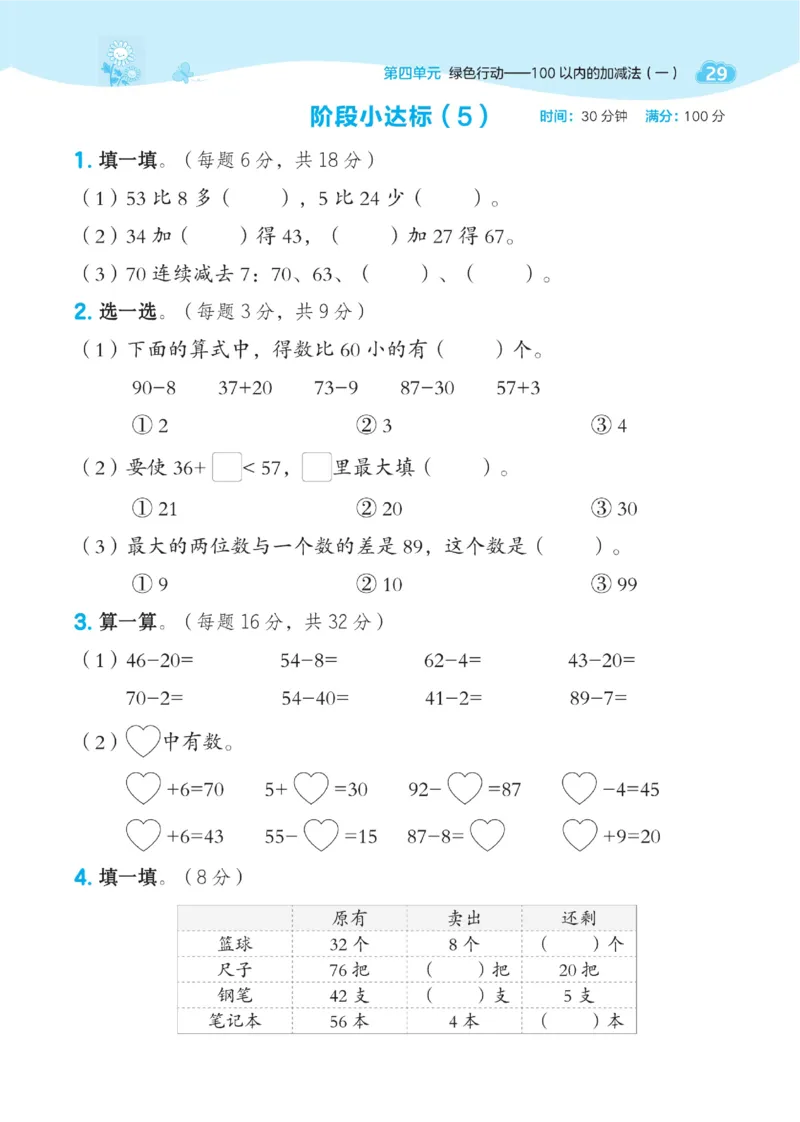 《典中点》23春数学1年级下册（54QD）_一年级上下册资料_小学一年级学习资料-25年更新版_1-04、小学一年级数学下册_1-4-2、练习题、作业、试题、试卷_青岛54版_电子册类