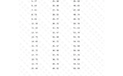 80以内加法第31~50篇答案_小学数学口算竖式脱式计算应用题一二三四五六年级上下册电_小学数学口算题库电子版（1-6）_小学数学口算一年级_口算题适合1年级(含答案）