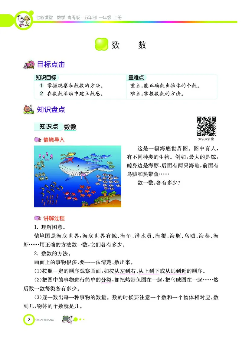 《七彩课堂》数学1年级上册（54QD）_一年级上下册资料_小学一年级学习资料-25年更新版_1-03、小学一年级数学上册_青岛54制_10、电子书籍