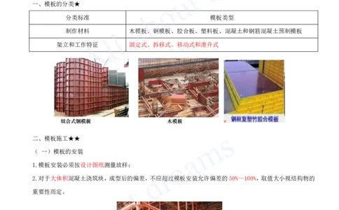 2025-18-第1篇-第4章-4.2-模板与钢筋_2026年一级建造师_2026年一建水利_2025年一建水利SVIP_02-基础精讲✿高端面授✿深度强化_12-水利《天一精讲班》李想、王欣KL_王欣_讲义
