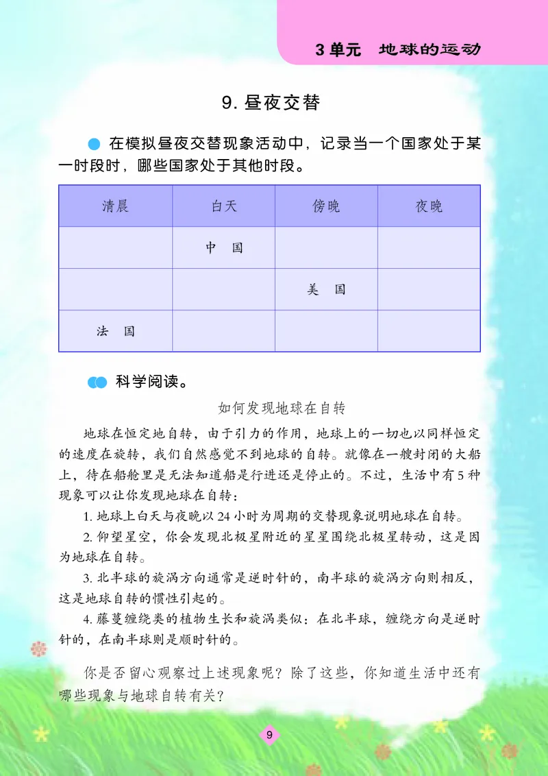 苏教版5年级科学下册活动手册_全部版本&bull;小学科学电子课本_苏教版小学科学电子课本