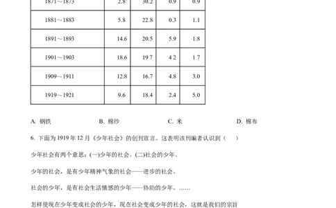 2023年高考历史试卷（山东）（空白卷）_历史历年高考真题_新&middot;Word版2008-2025&middot;高考历史真题_历史（按试卷类型分类）2008-2025_自主命题卷&middot;历史（2008-2025）