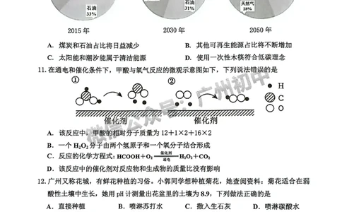 2024花都区中考一模化学试题_广州九上月考+期中+期末+一模二模+中考真题_广州2024年中考一模_花都区
