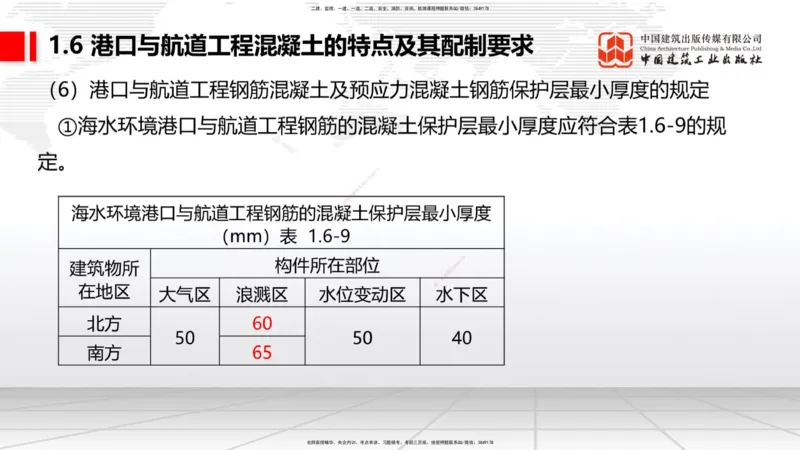 B05节：1.6港口与航道工程混凝土的特点及其配置要求（2）（04.10）_2026年一级建造师_2026年一建港航_2025年一建港航SVIP_02-基础精讲✿高端面授✿深度强化_讲义