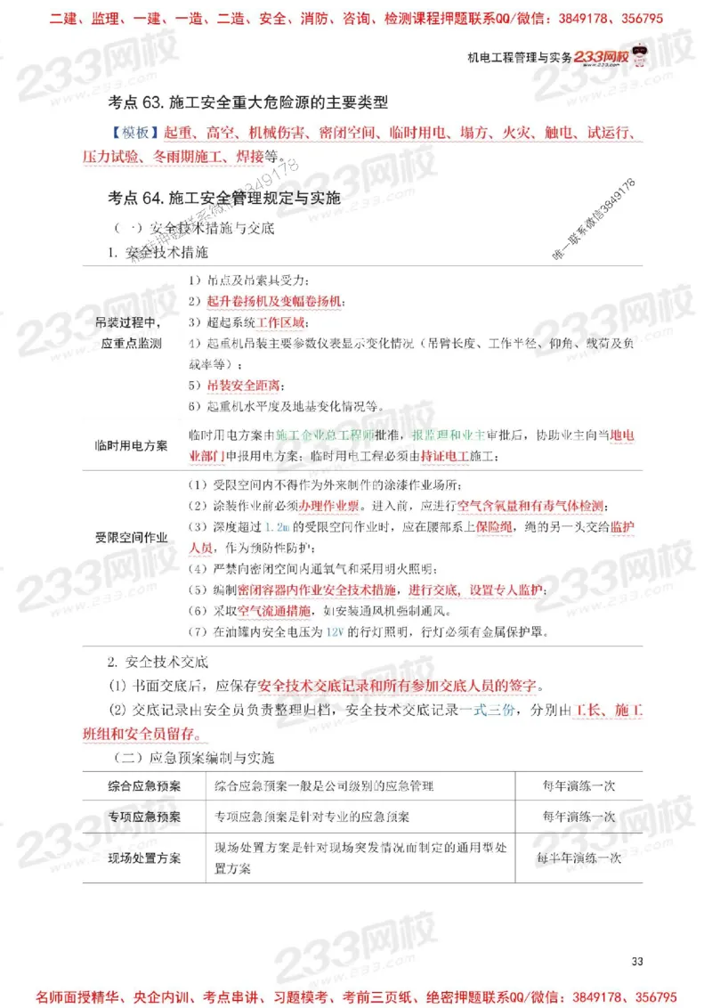 Removed_2025年一级建造师《机电工程》考前30页纸_1_2026年一级建造师_2026年一建机电_2025年一建机电SVIP_05-考前密训✿央企特训✿机构普押_09-机电《考前必背30页纸》233