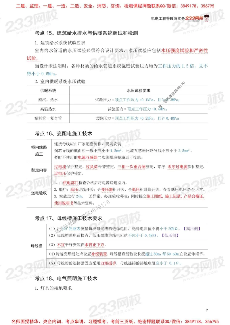 Removed_2025年一级建造师《机电工程》考前30页纸_1_2026年一级建造师_2026年一建机电_2025年一建机电SVIP_05-考前密训✿央企特训✿机构普押_09-机电《考前必背30页纸》233