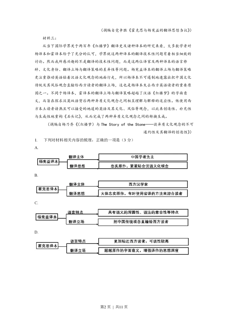 2022年高考语文试卷（新高考Ⅱ卷）（空白卷）_语文历年高考真题_新&middot;PDF版2008-2025&middot;高考语文真题_语文（按试卷类型分类）2008-2025_全国卷&middot;语文（2008-2025）