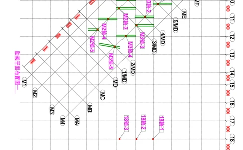 8.2胎架平面布置图_2021-2023年优秀施组方案_施工方案_中联智慧产业城项目大跨度钢桁架高空拼装专项方案_1.施工方案