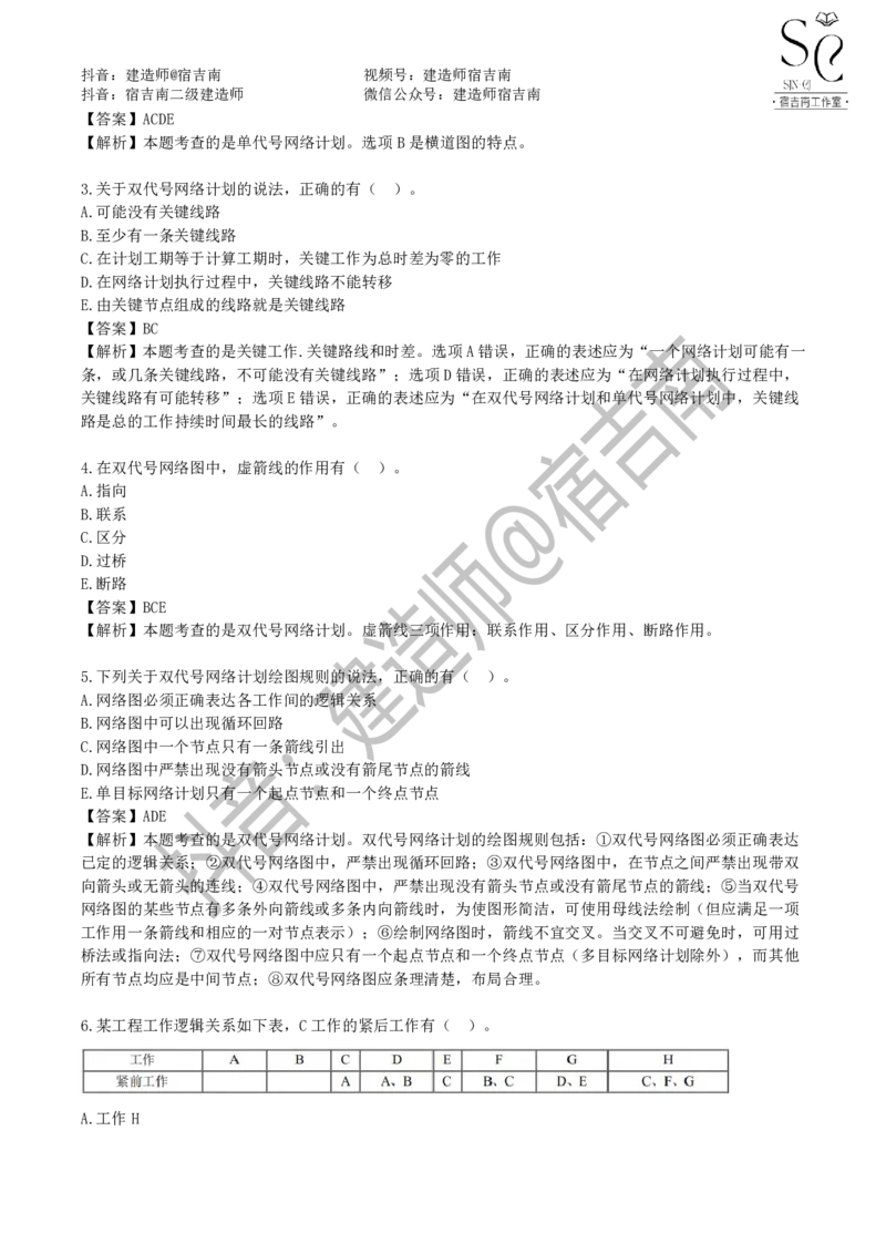 一建管理章节习题-宿吉男_2026年一级建造师_2026年一建管理_2025年一建管理SVIP_01-精华文档✿电子教材✿历年真题_14-管理《章节习题》宿吉南
