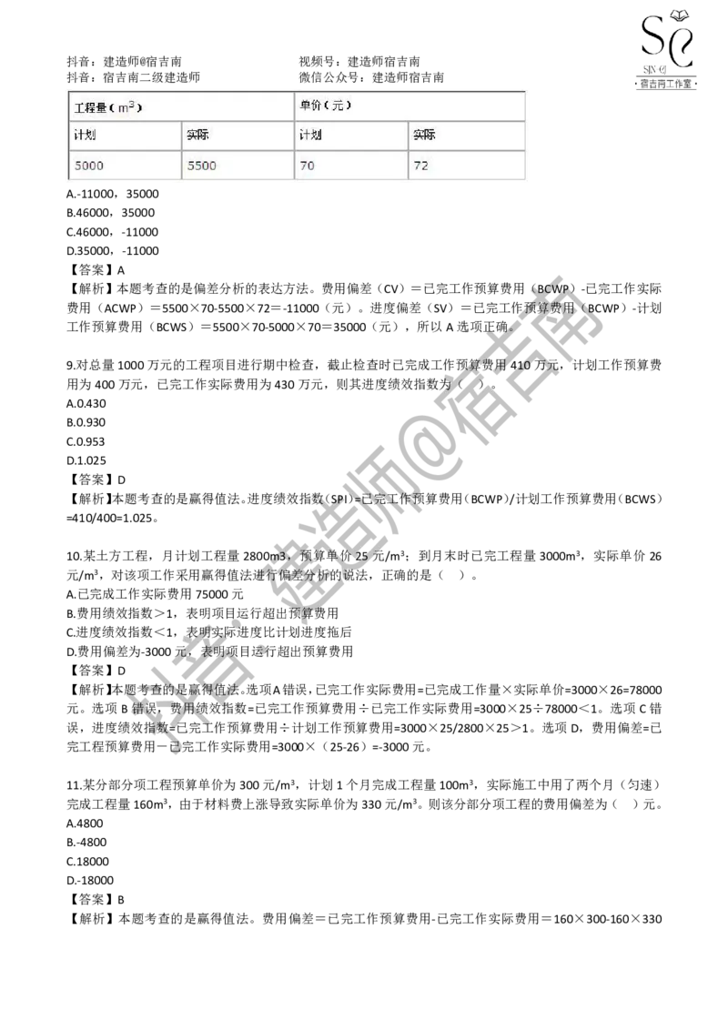 一建管理章节习题-宿吉男_2026年一级建造师_2026年一建管理_2025年一建管理SVIP_01-精华文档✿电子教材✿历年真题_14-管理《章节习题》宿吉南