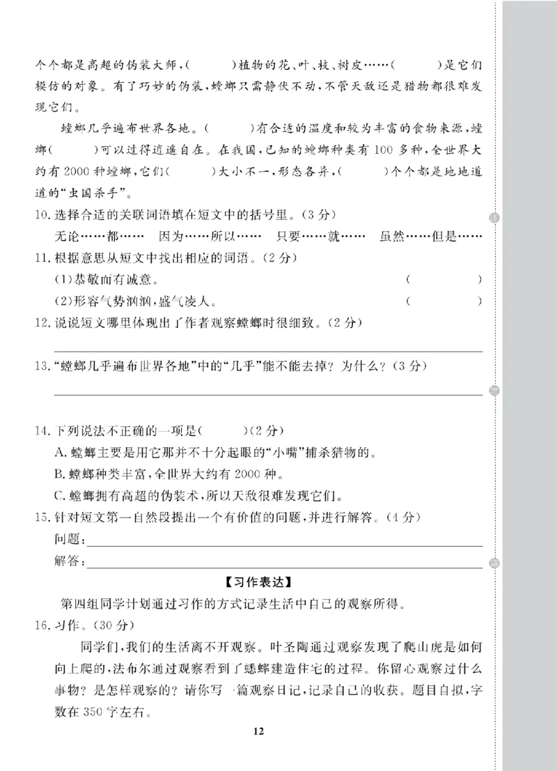 4年级-语文-人教_25秋语数英期中测试卷专题_语数英1-6年级期中试卷电子版A+题优名卷_25秋期中测试卷语文1-6