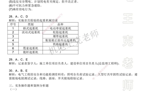机电王克老师月考模拟卷1（5月份）-答案_2026年一级建造师_2026年一建机电_2025年一建机电SVIP_04-冲刺串讲✿考点强化✿小灶集训_96-机电《四套模拟卷》王克SMR_讲义