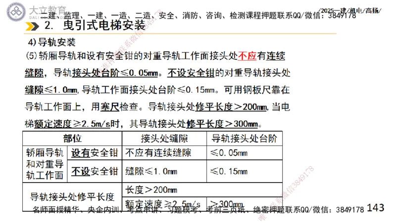 W2025一建机电-高扬-技术板块6-仪表、智能化、电梯_2026年一级建造师_2026年一建机电_2025年一建机电SVIP_01-精华文档✿电子教材✿历年真题_81-机电《板块刷题资料+总结图表》DL