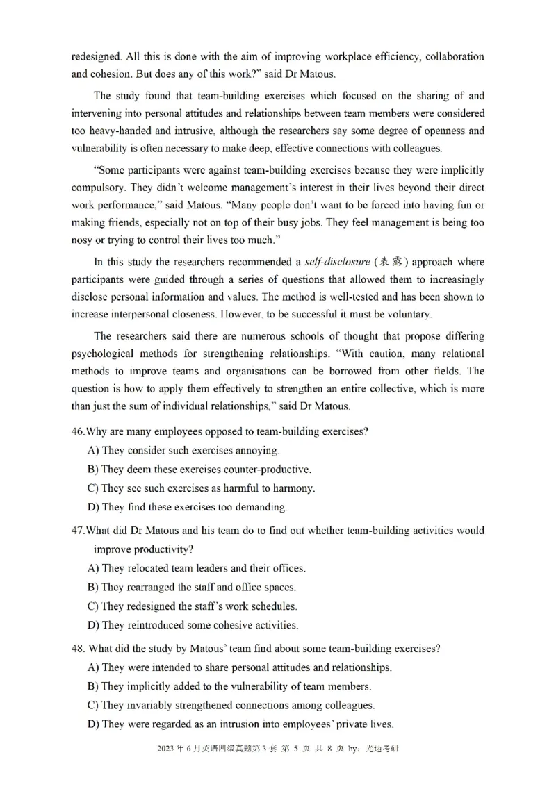 四级真题2021-2025一键打印版_大学英语四级+六级_四级真题_四级真题_赠：四级真题一键打印版