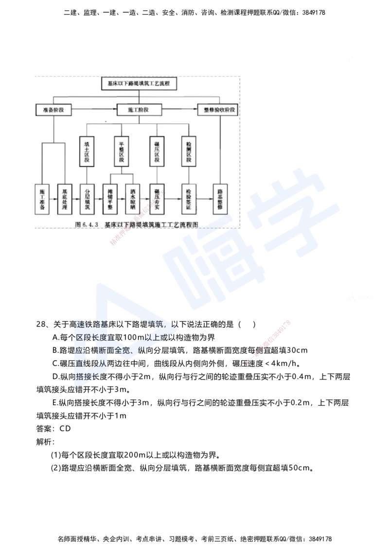 03.2025马涛-选择专攻-选择专攻1.3-第三章路基工程_2026年一级建造师_2026年一建铁路_2025年一建铁路SVIP_02-基础精讲✿高端面授✿深度强化_12-铁路《选择题专攻课》马涛HX_讲义