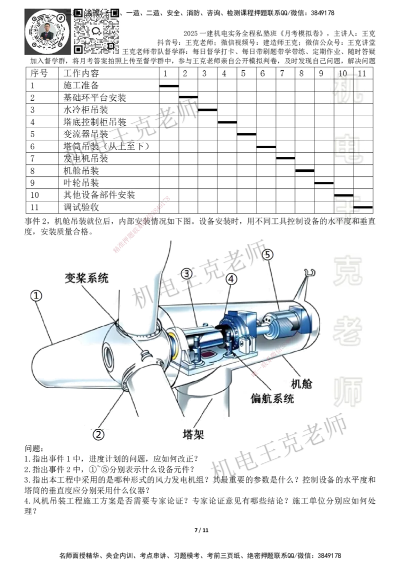 机电王克老师月考模拟卷3（7月份）-题目_2026年一级建造师_2026年一建机电_2025年一建机电SVIP_04-冲刺串讲✿考点强化✿小灶集训_96-机电《四套模拟卷》王克SMR_讲义