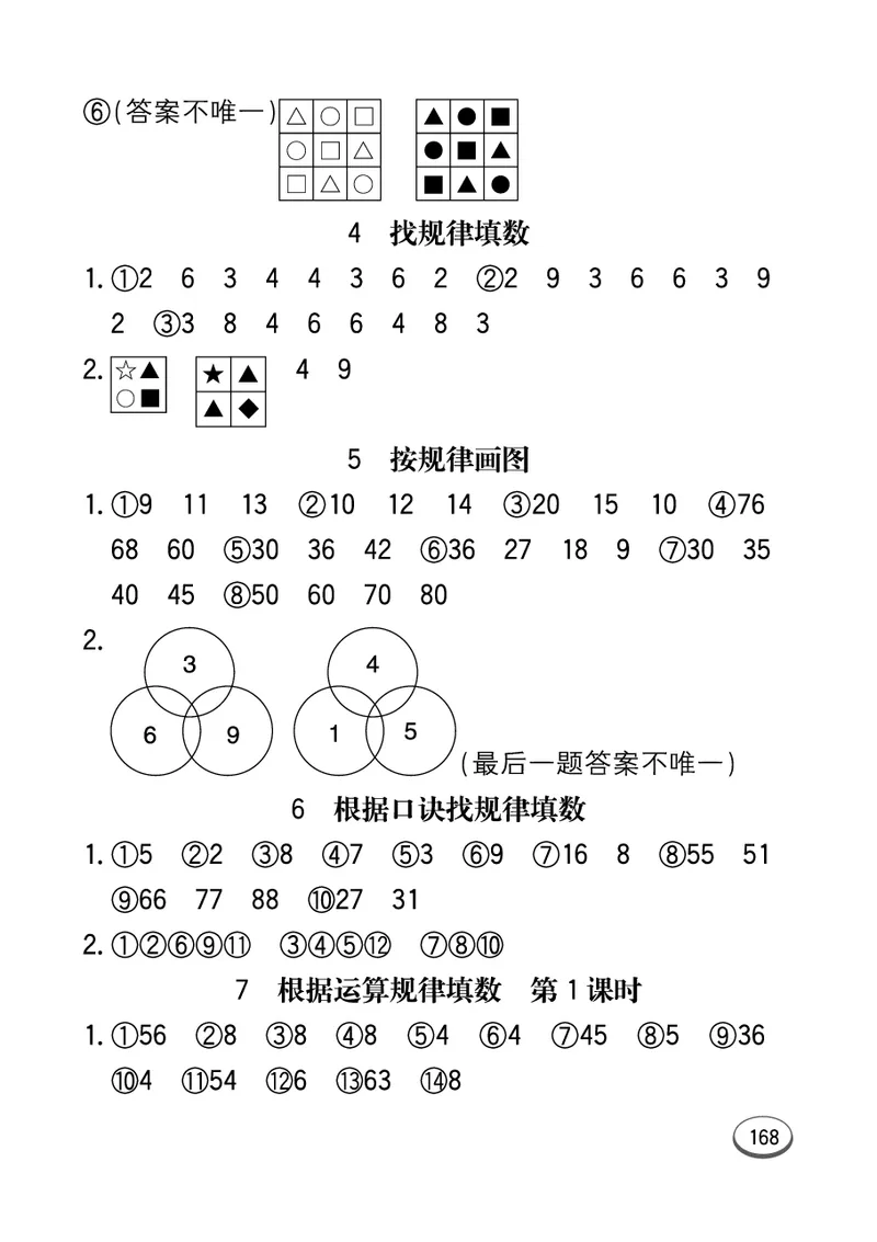 《七彩口算题卡》数学2年级上册（JJ）_二年级上下册资料_小学二年级学习资料-25年更新版_2-03、小学二年级数学上册_2-3-2、练习题、作业、试题、试卷_冀教版_电子册类
