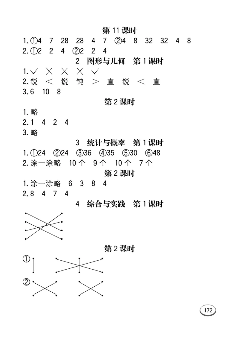 《七彩口算题卡》数学2年级上册（JJ）_二年级上下册资料_小学二年级学习资料-25年更新版_2-03、小学二年级数学上册_2-3-2、练习题、作业、试题、试卷_冀教版_电子册类