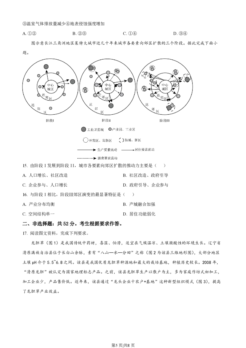 2023年高考地理试卷（广东）（空白卷）_地理历年高考真题_新&middot;PDF版2008-2025&middot;高考地理真题_地理（按试卷类型分类）2008-2025_自主命题卷&middot;地理（2008-2025）