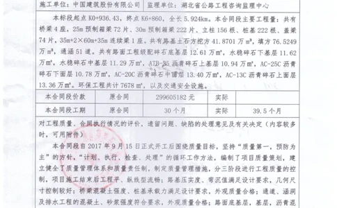 7、221交工证书_2021-2023年优秀施组方案_施工组织设计_施组11-新余环城路项目施工组织设计_交工验收记录_S221