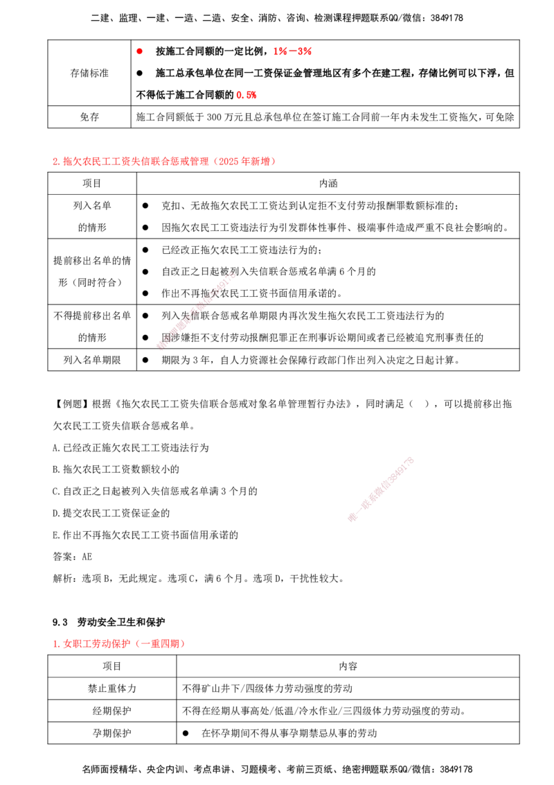 打印版（7月27日）-王竹梅-一建法规-考前密训（集训班）_2026年一建法规_2025年一建法规SVIP_04-冲刺串讲✿考点强化✿小灶集训_19-法规《考前集训班》王竹梅CSW_讲义