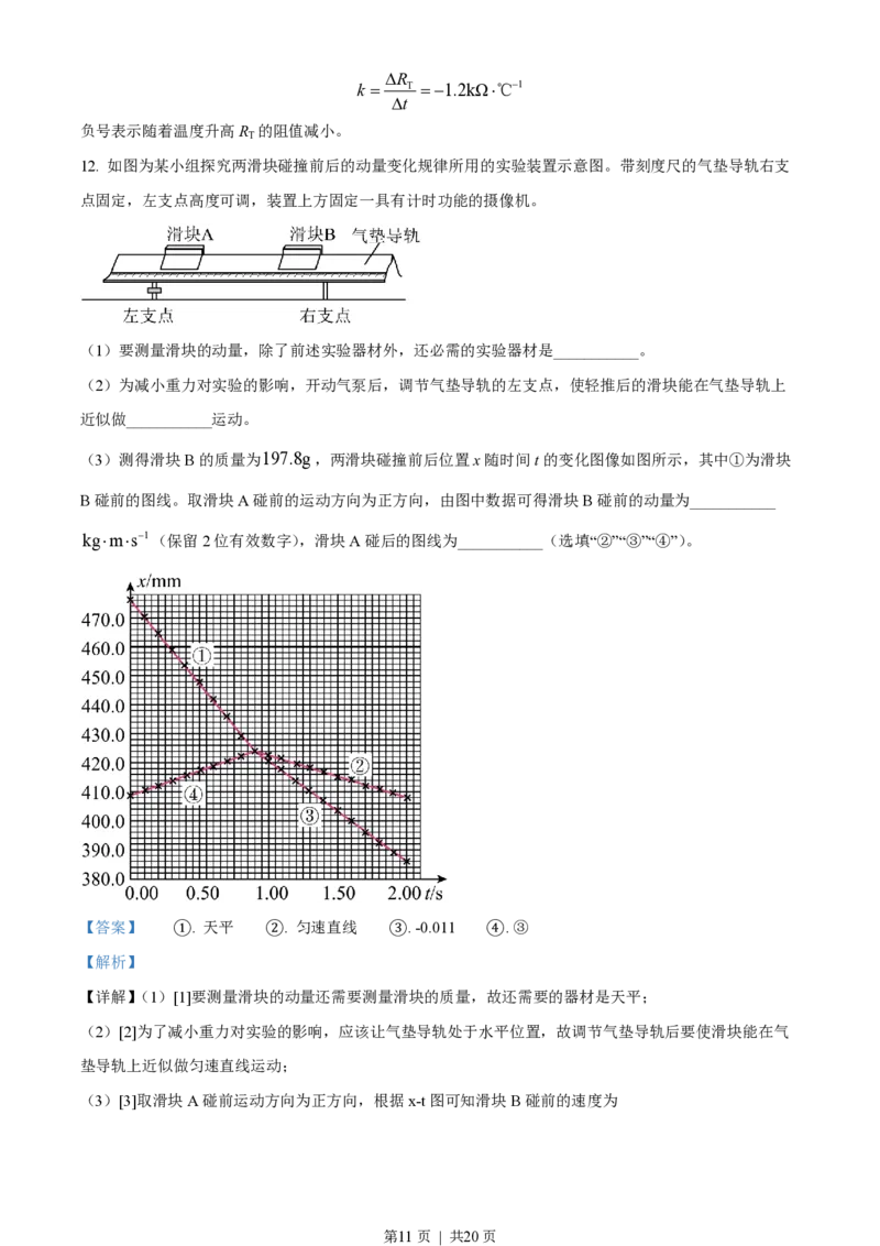 2022年高考物理试卷（重庆）（解析卷）_物理历年高考真题_新&middot;PDF版2008-2025&middot;高考物理真题_物理（按省份分类）2008-2025_2012-2025&middot;（重庆）物理高考真题