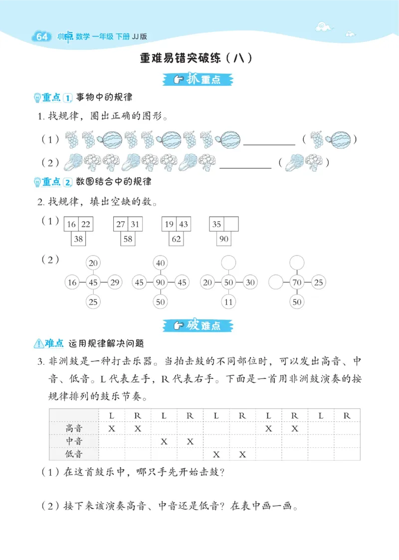 《典中点》数学课时-数学1年级下册（JJ）_一年级上下册资料_小学一年级学习资料-25年更新版_1-04、小学一年级数学下册_1-4-2、练习题、作业、试题、试卷_冀教版_电子册类