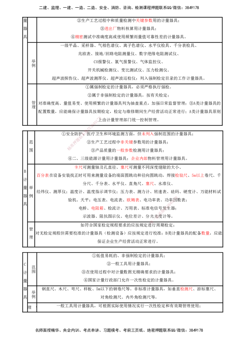 打印版（8.23、8.24直播）达为-一级建造师-机电-考前密训（集训班）_2026年一级建造师_2026年一建机电_2025年一建机电SVIP_04-冲刺串讲✿考点强化✿小灶集训_讲义