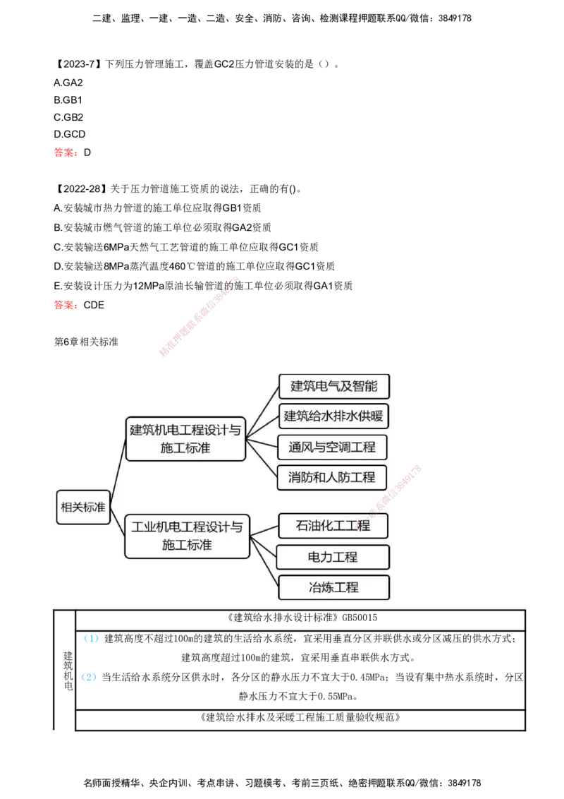 打印版（8.23、8.24直播）达为-一级建造师-机电-考前密训（集训班）_2026年一级建造师_2026年一建机电_2025年一建机电SVIP_04-冲刺串讲✿考点强化✿小灶集训_讲义