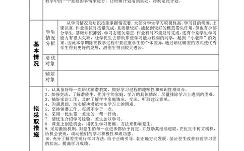 小学培优辅差工作计划表_一年级语文上册（统编版）_全套教学资源_课件教案2_语文1年级上册辅教资料_资源包_备课辅助_培优补差