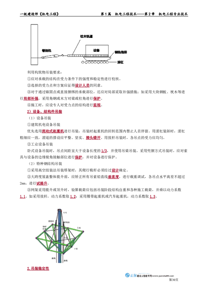 第2章　机电工程专业技术_2026年一级建造师_2026年一建机电_2025年一建机电SVIP_02-基础精讲✿高端面授✿深度强化_04-机电《基础精讲班》康仁杰JG_讲义